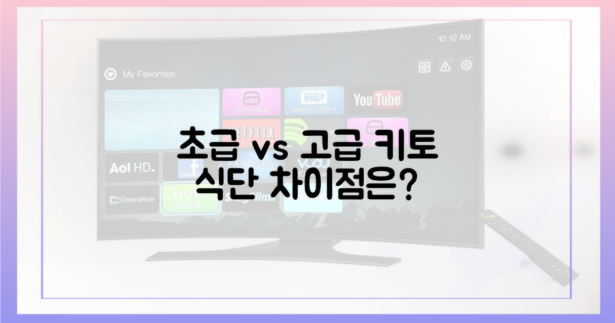초급 vs 고급 키토 식단
