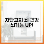 저탄고지 다이어트와 정신 건강: 뇌 기능 향상 효과의 진실