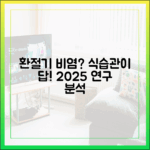 환절기 비염과 식습관의 연관성: 2025년 최신 연구 결과 분석
