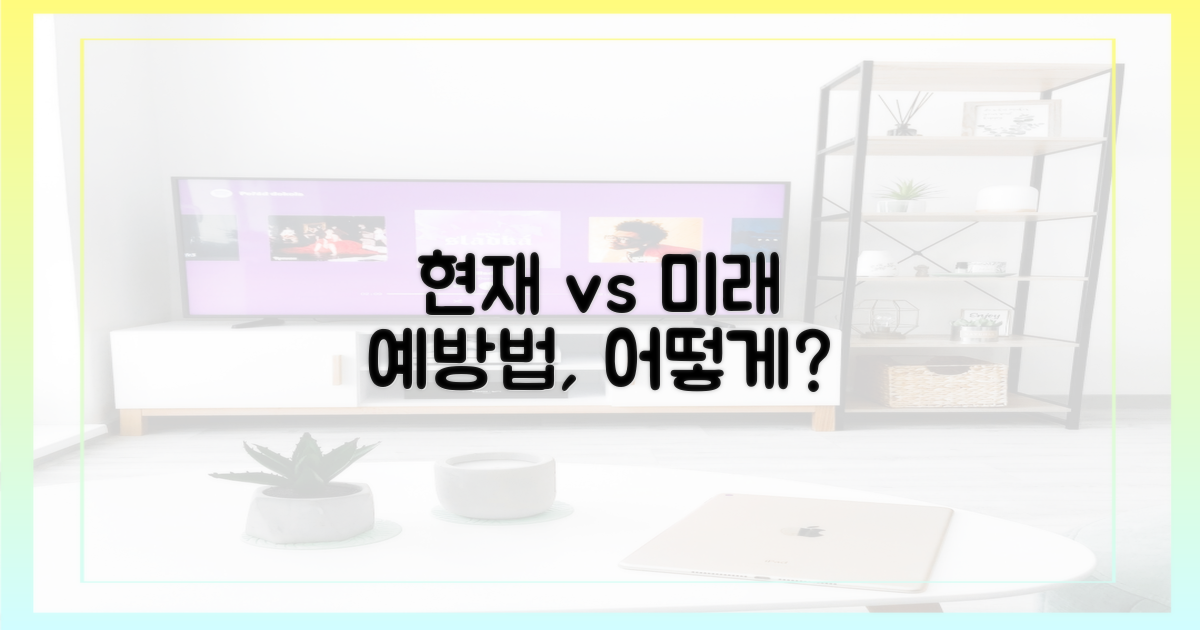 현재 vs 미래 예방법