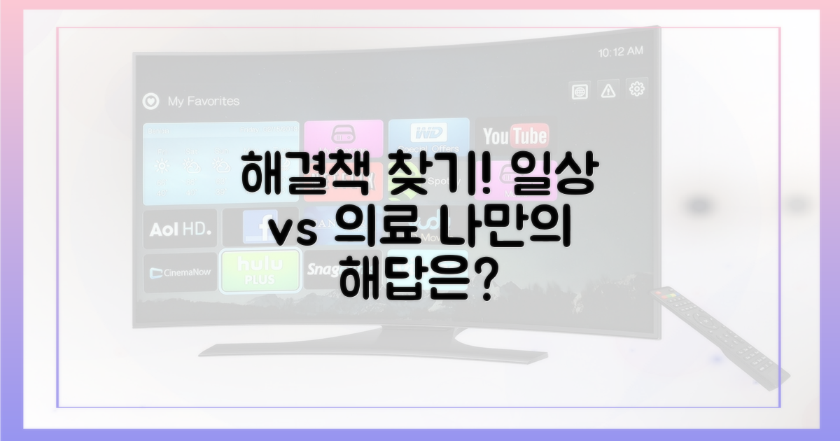 일상 vs 의료: 해결책 찾기