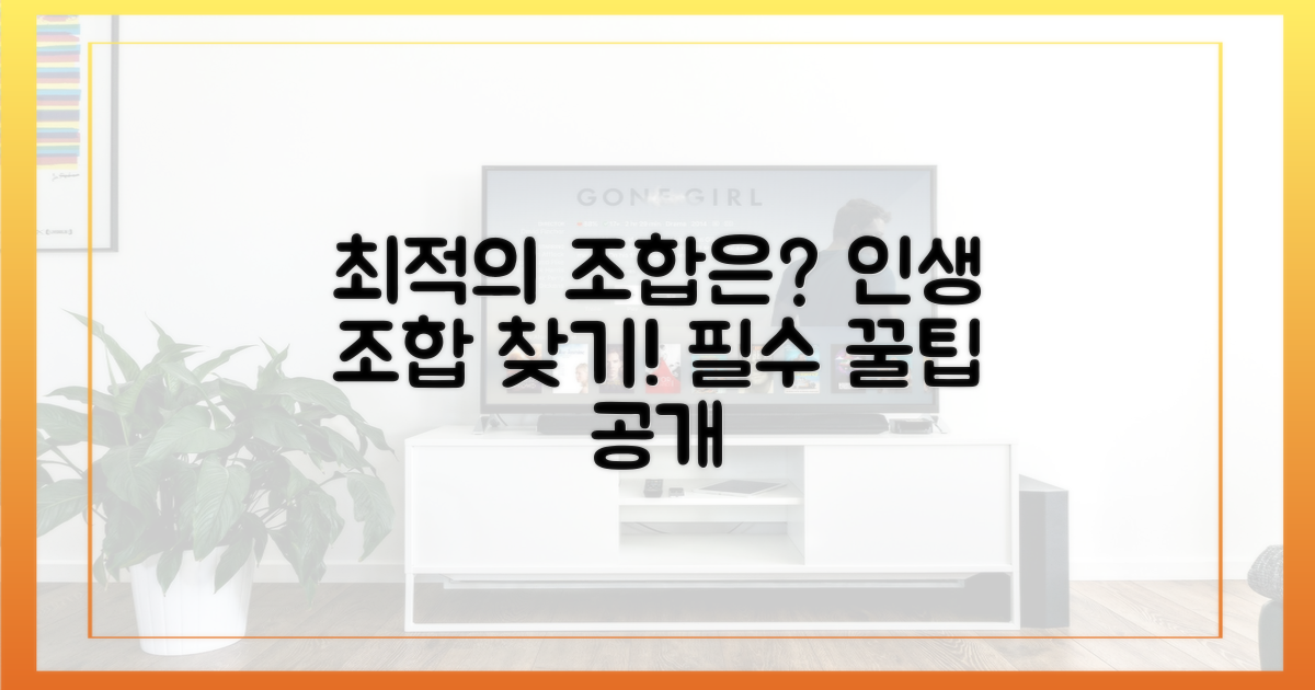 최적의 조합은?