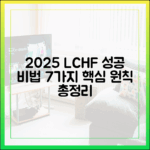 2025년 저탄고지 다이어트: 성공을 위한 7가지 핵심 원칙