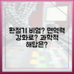 환절기 비염, 면역력 강화로 해결될까? (과학적 근거와 한계)