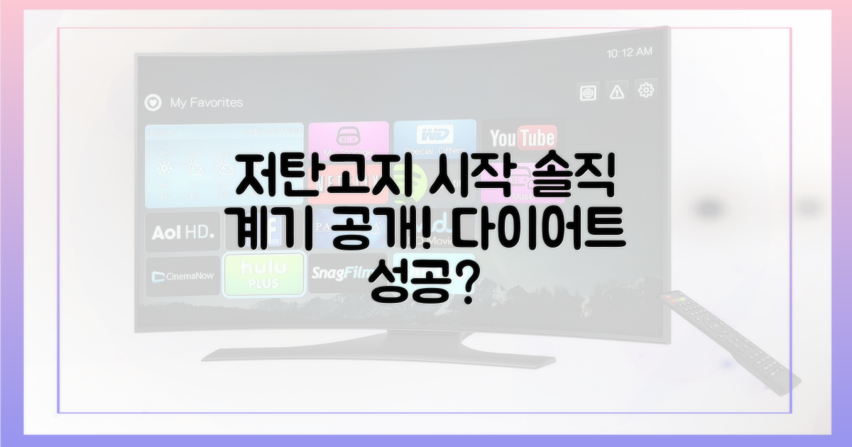 저탄고지, 시작하게 된 계기