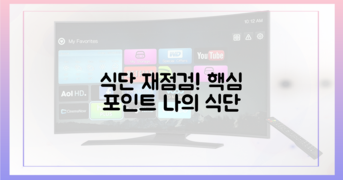 식단 재점검, 핵심 포인트