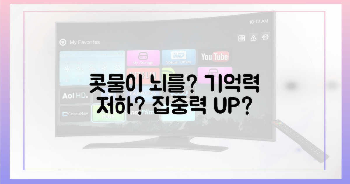 콧물, 뇌 활동 방해하나?