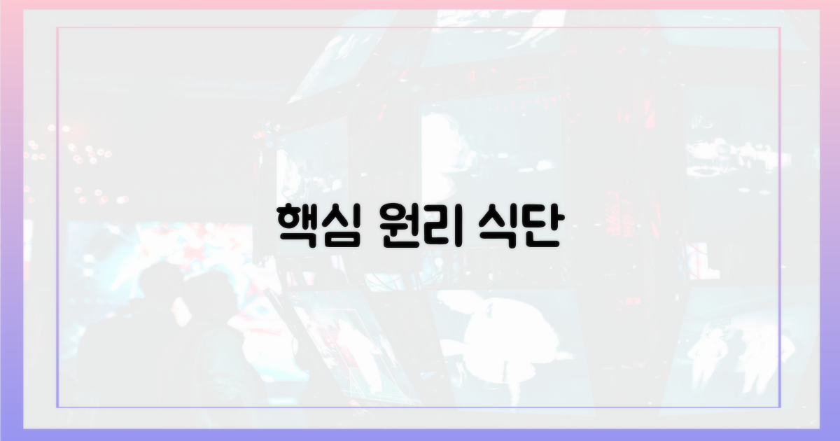 핵심 원리와 식단 구성법