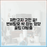 저탄고지 다이어트 중 변비, 탈모 예방하는 최신 영양학적 팁