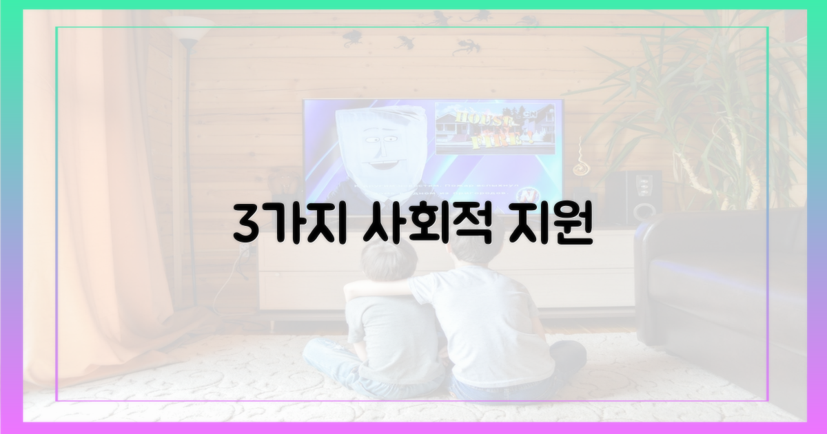 3가지 사회적 지원