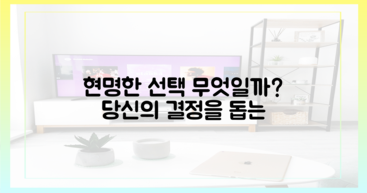 현명한 선택, 무엇일까?