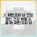 저탄고지 식단과 정신 건강: 최신 연구가 밝혀낸 놀라운 연관성