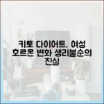 키토 다이어트와 여성 건강: 생리불순, 호르몬 변화에 대한 진실