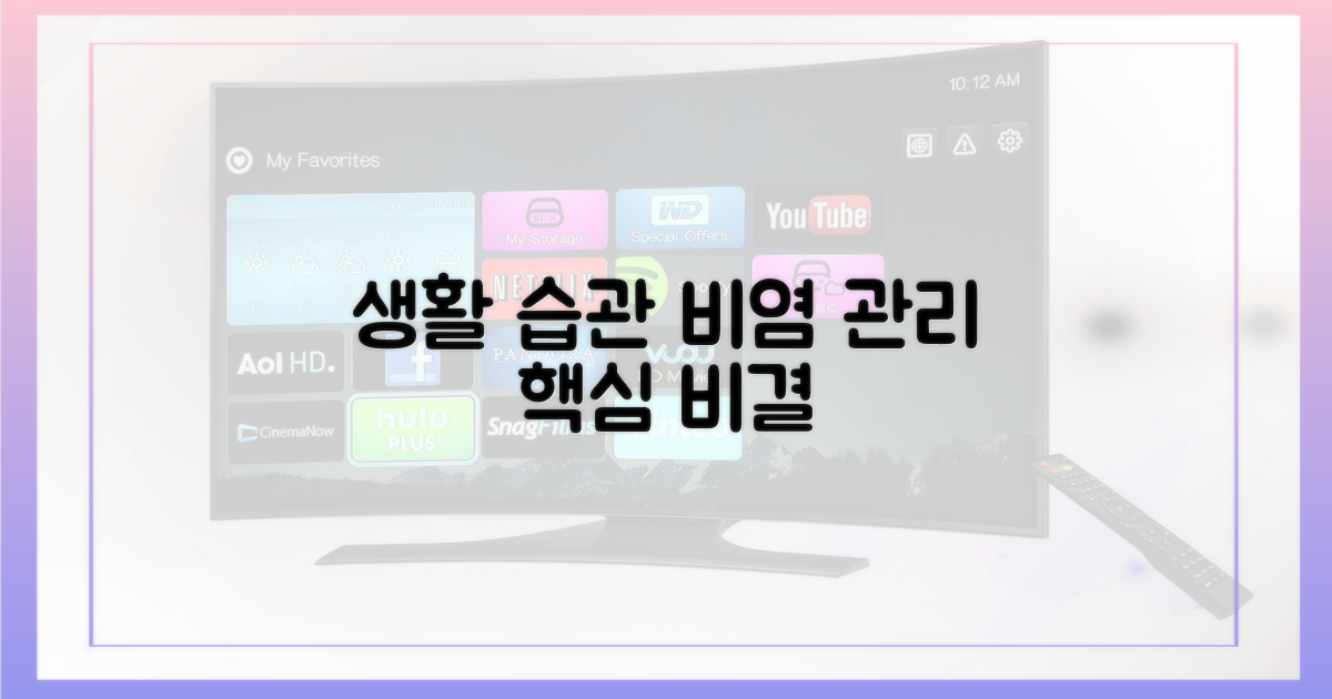 생활 습관, 비염 관리에 미치는 영향