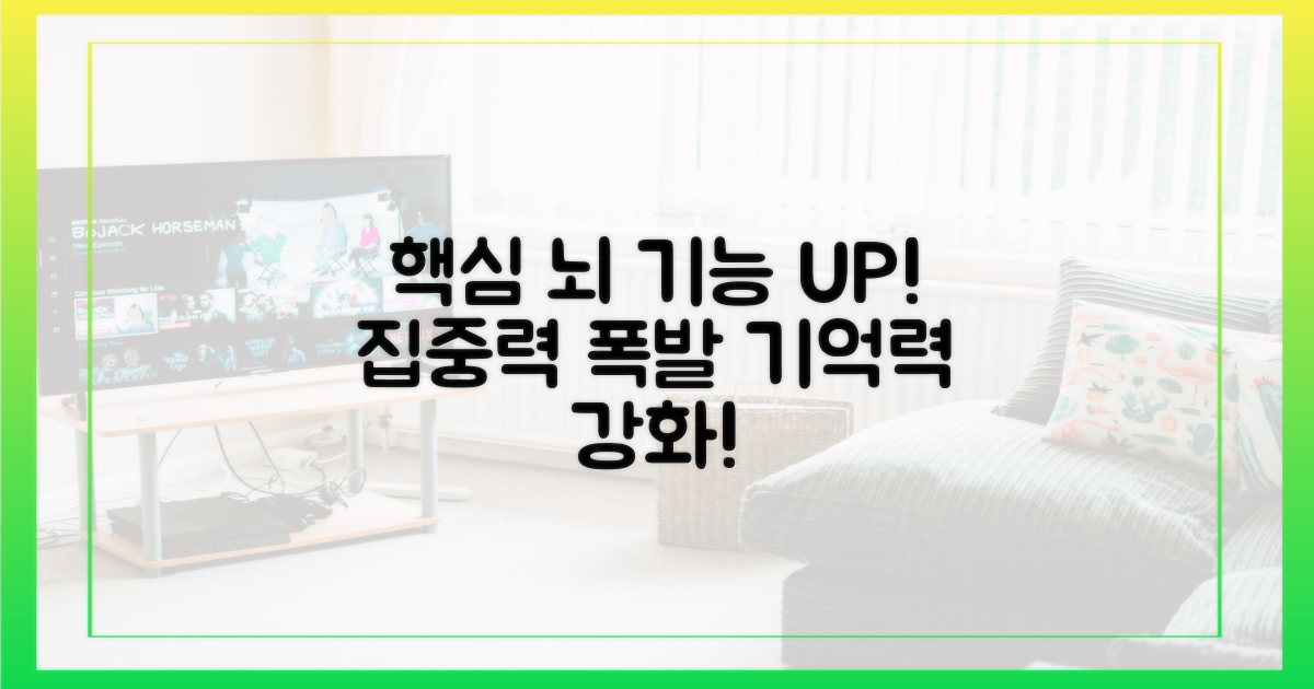 인지 기능, 집중력 향상