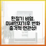 [심층 분석] 환절기 비염과 미세먼지, 기후 변화의 연관성 최신 연구