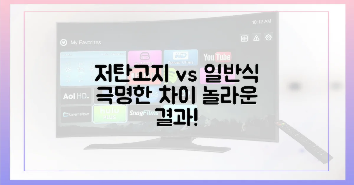 저탄고지 vs 일반식: 극명한 차이