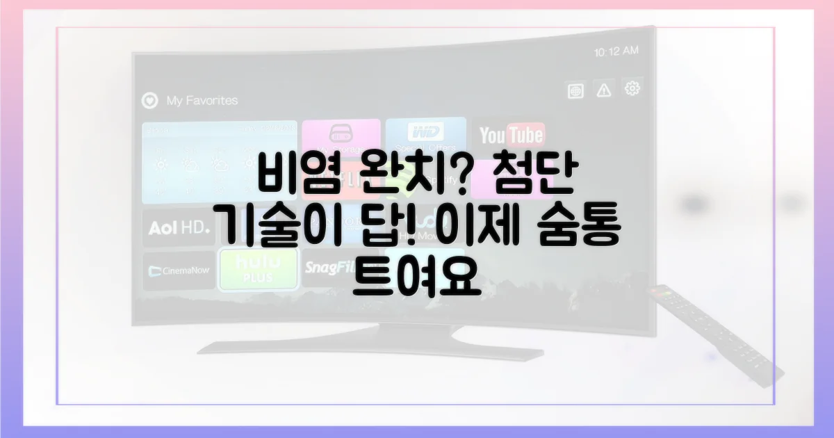 첨단 기술, 비염 완치의 희망