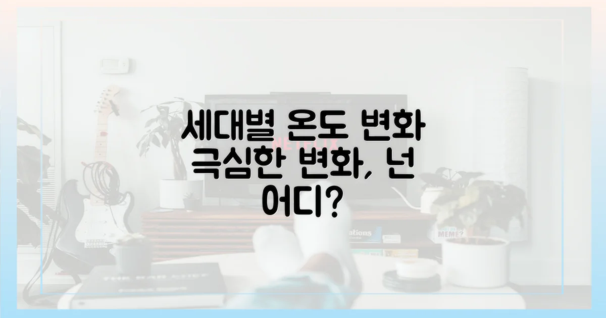 세대별 효과, 온도 변화