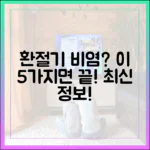 최신 데이터를 기반으로 한 환절기 비염 예방 수칙 5가지 (전문가 검증)