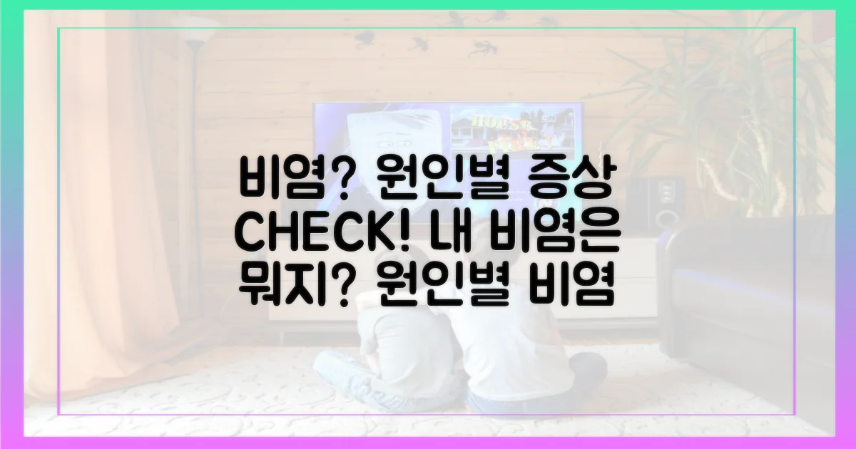 비염, 원인별 증상 비교