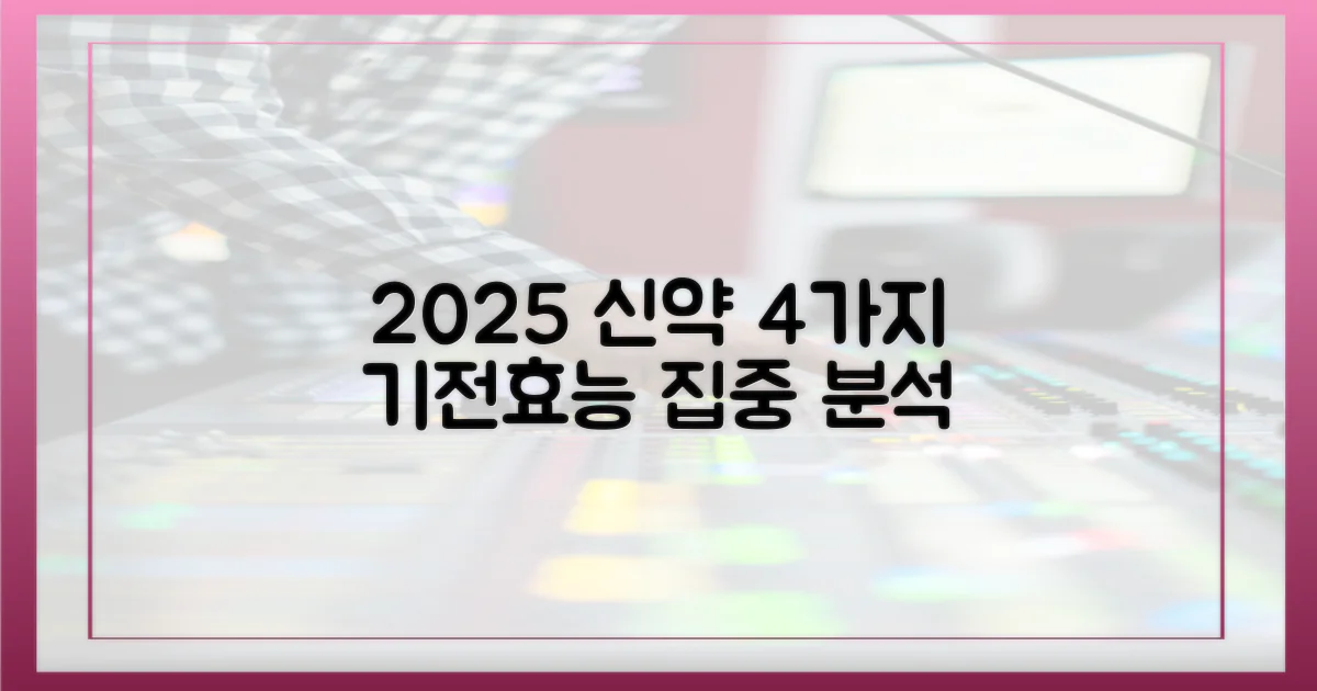 2025년, 4가지 신약 기전 및 효능 집중 분석