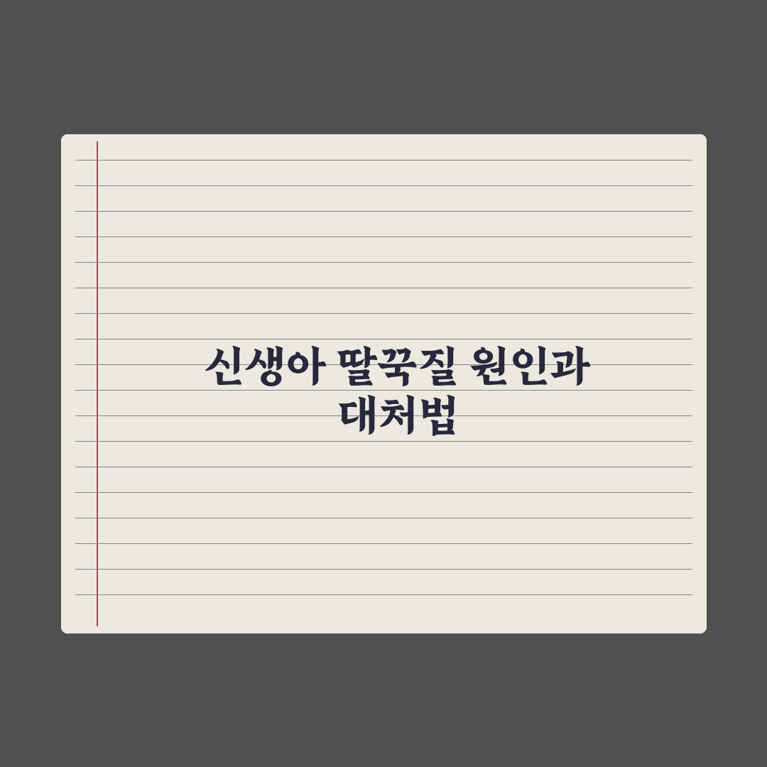 신생아 딸꾹질 - 원인과 멈추는 법 완벽가이드: 전문가 권장 5단계 대응