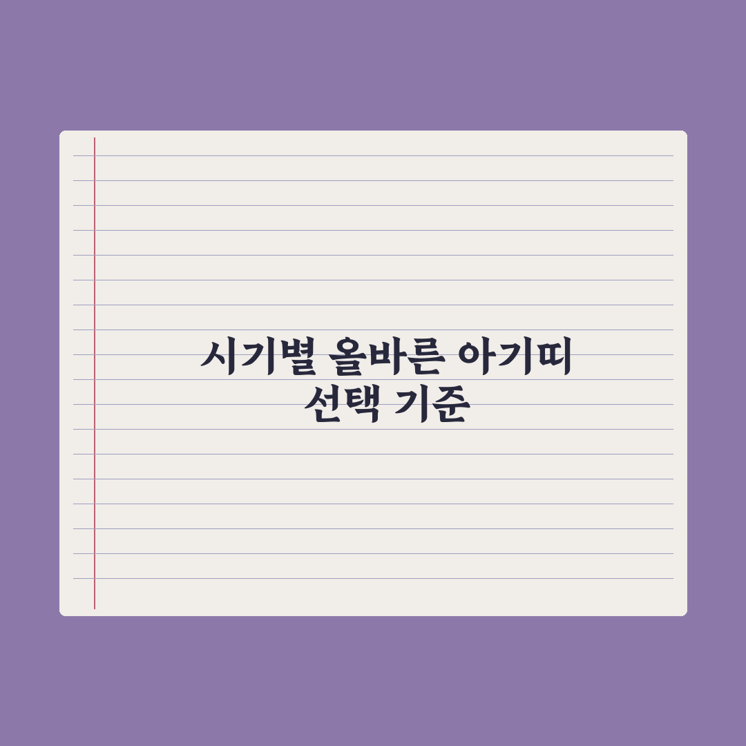 아기띠 선택 기준 - 시기별 추천 형태 심층분석, 전문가의 5대 핵심정리