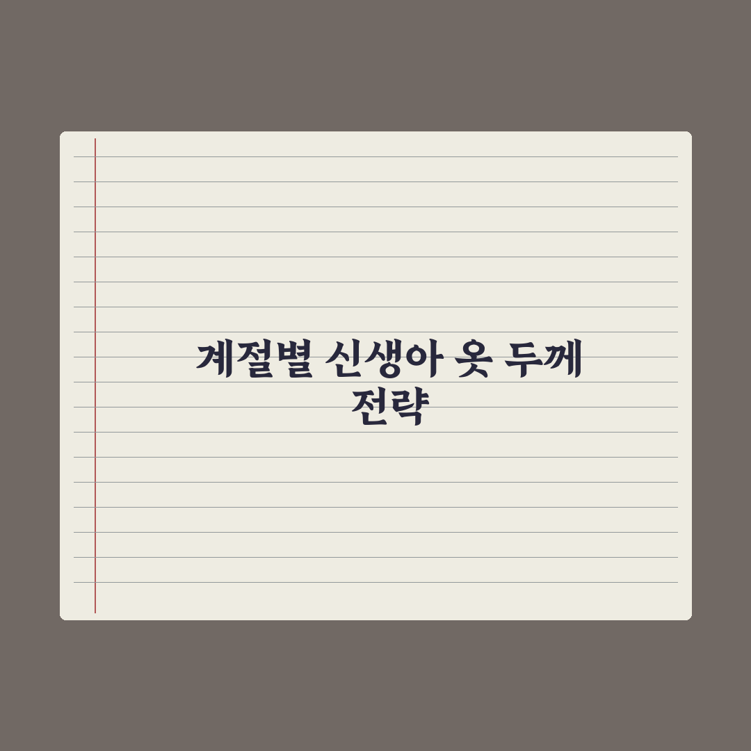 신생아 옷 입히는 법 - 계절별 적정 두께 완벽가이드: 전문가 5대 원칙
