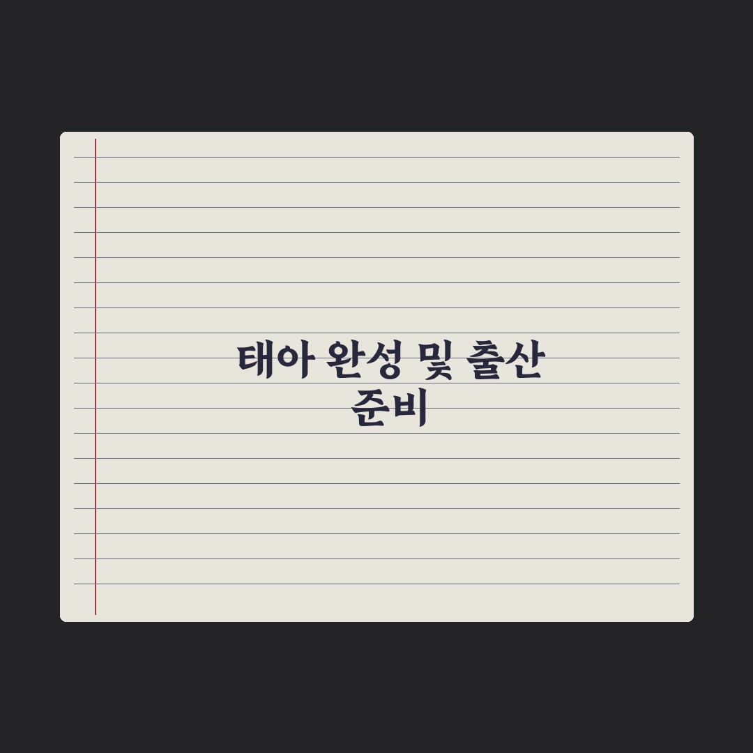 임신 주차별 변화 - 31~40주 핵심 정리 심층분석, 막달 필수 5선