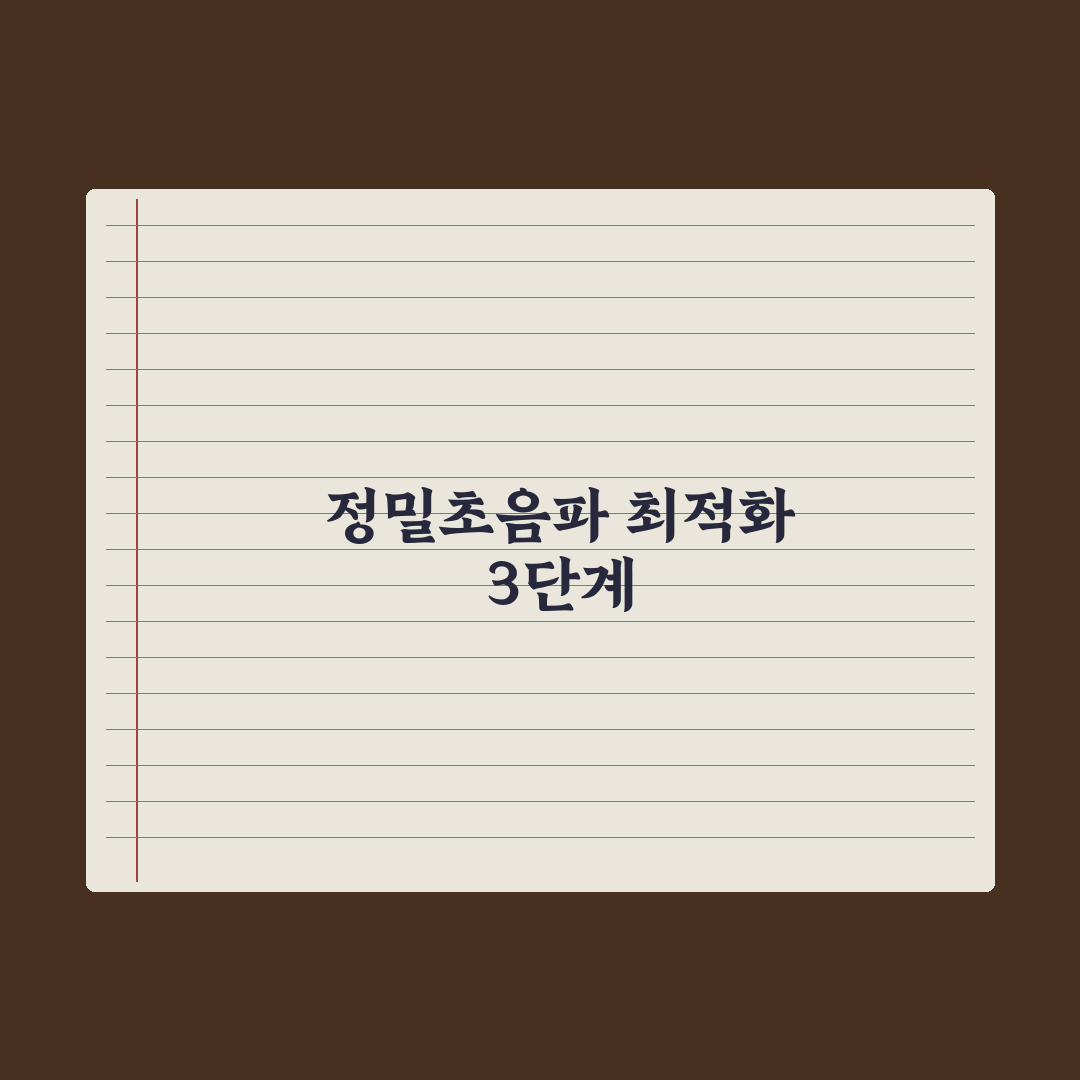 정밀초음파 검사 시기와 확인 항목 핵심정리, 전문의가 꼽은 7가지 포인트